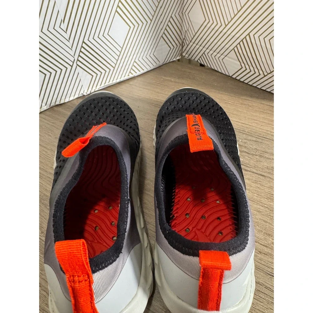 Rugged Shark‎ Youth Water Shoes Black Grey Mesh Slip On Kids Size 2